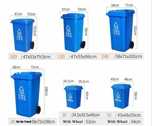 plastic trash bin making machine