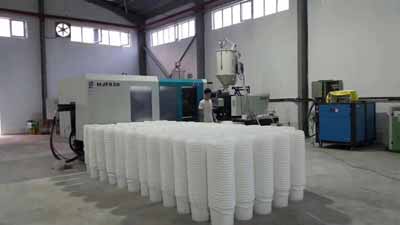 Plastic bucket making machine