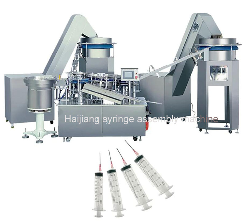 disposable syringe assembly machine