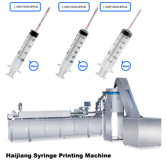 Syringe barrel printing machine